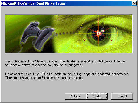 Sidewinder Dual Strike: Setup Image 2